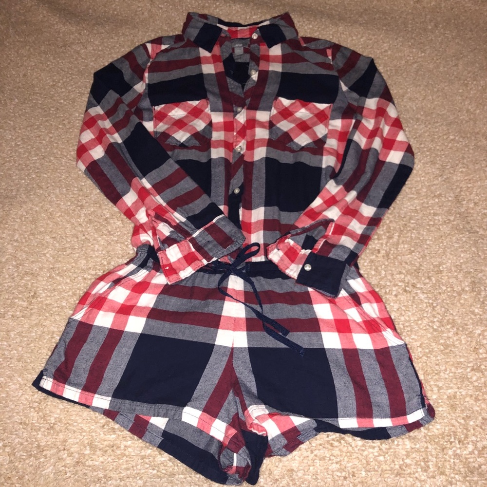 Plaid romper from Aerie